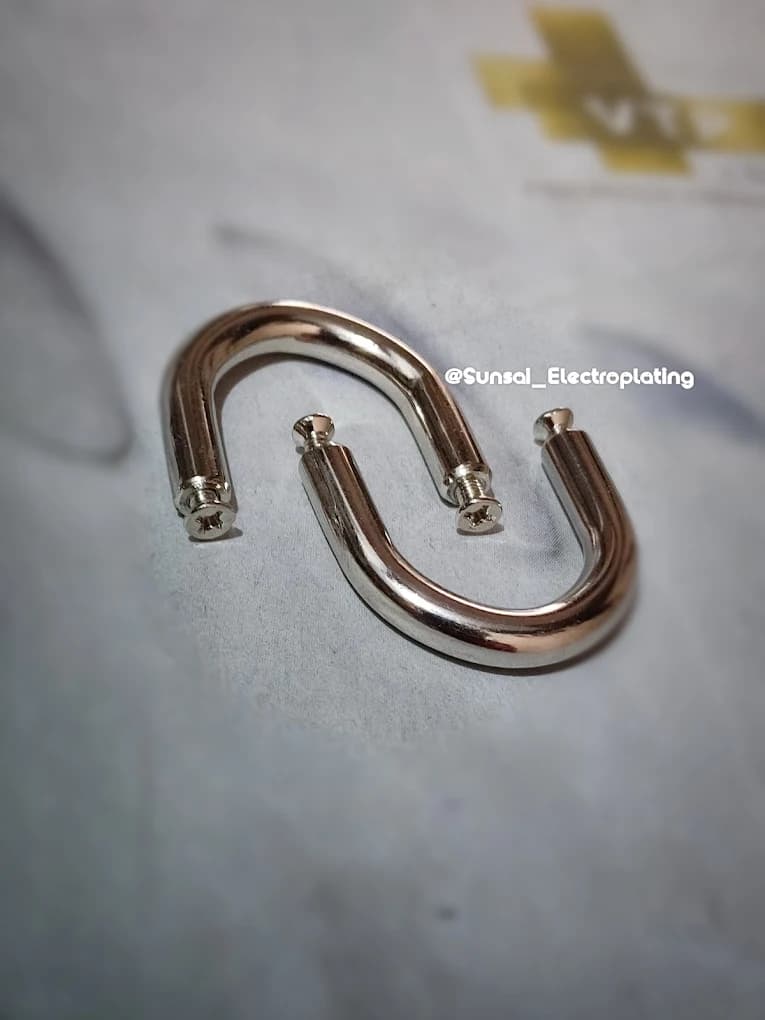 Custom U-job metal parts with electroplating surface treatment