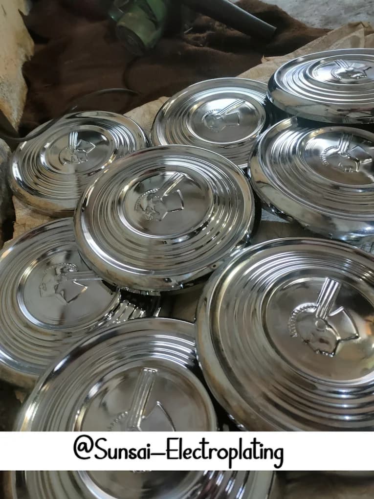 Electroplated wheels with durable metallic finish